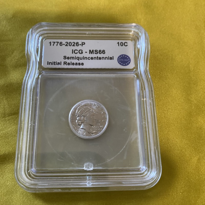 2026 Dime 10C MS66 ICG Philadelphia Liberty Over Tyranny