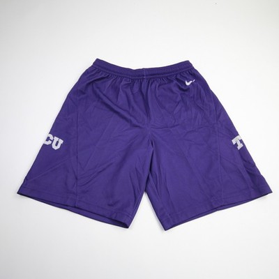 TCU Horned Frogs Nike Team Practice Shorts Men's Purple/White New