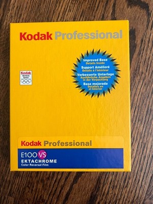 Kodak Professional Ektachrome Transparency Film E100 VS 4x5 10 Sheets Exp 2003