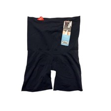 Assets By Spanx Shapewear Shorts Womens 3X Black High Waist Firm Shaping Control