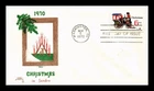 US COVER CHRISTMAS LOCOMOTIVE ANTIQUE TOY FDC SWEDEN COLONIAL CACHET