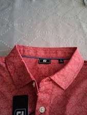 New Footjoy Golf Shirt Large Wingtip Floral