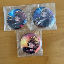 Kingdom Hearts Can Badge Set of 3 Sora Riku Roxas Disney Square Enix