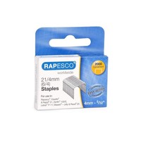 Rapesco 1367 21/4 Mm (Type 6/4 Mm) Galvanised Staples, Box Of 2000 1 21/4Mm