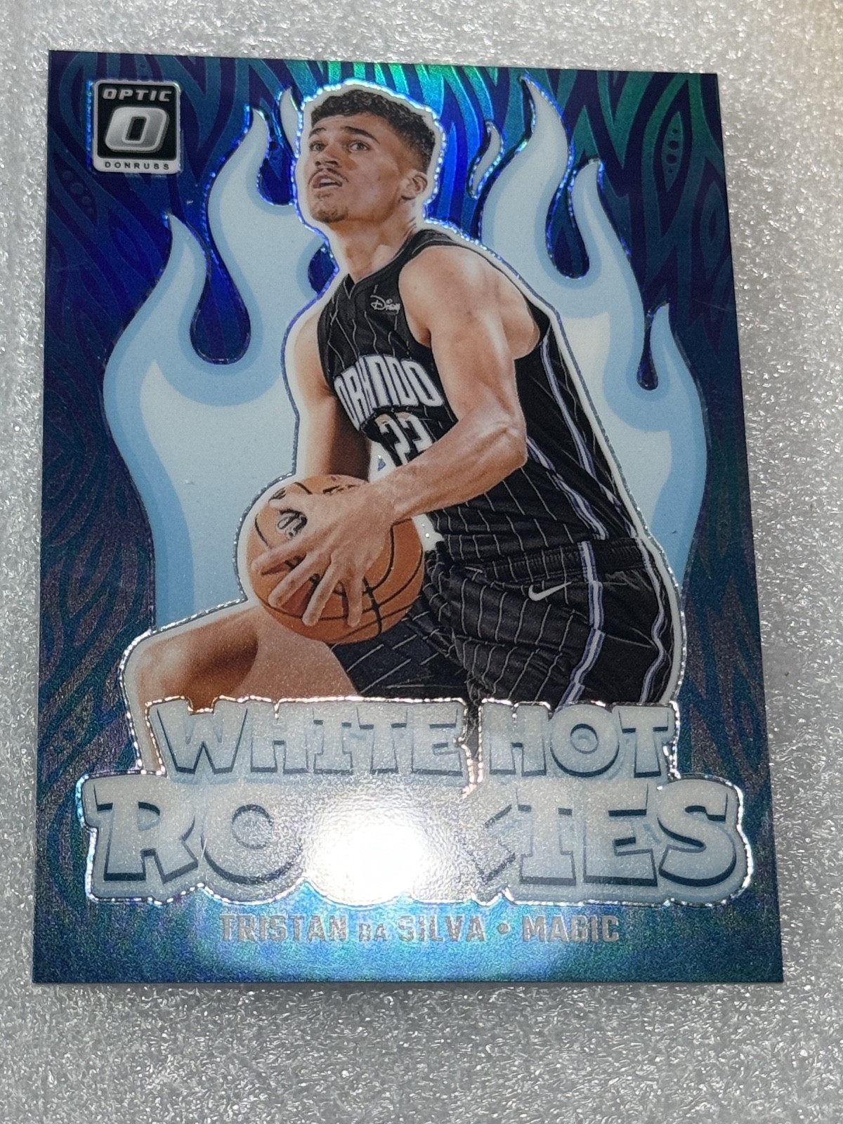 2024-25 Panini Donruss Optic Tristan Da Silva White Hot Rookies #7 Purple Prizm.