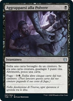 MTG Magic THB Theros Beyond Death - 1x DEU NM 087 U Klammern Sie sich an Staub