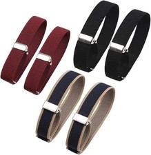 Comfortable Elastic Sleeve Garters - 6 Adjustable Armbands for Every Occasion