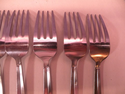 Set Of 8 Pfaltzgraff 18/0 Stainless ARABESQUE Salad Forks 7 1/4 Inch GB1 - Picture 7 of 7