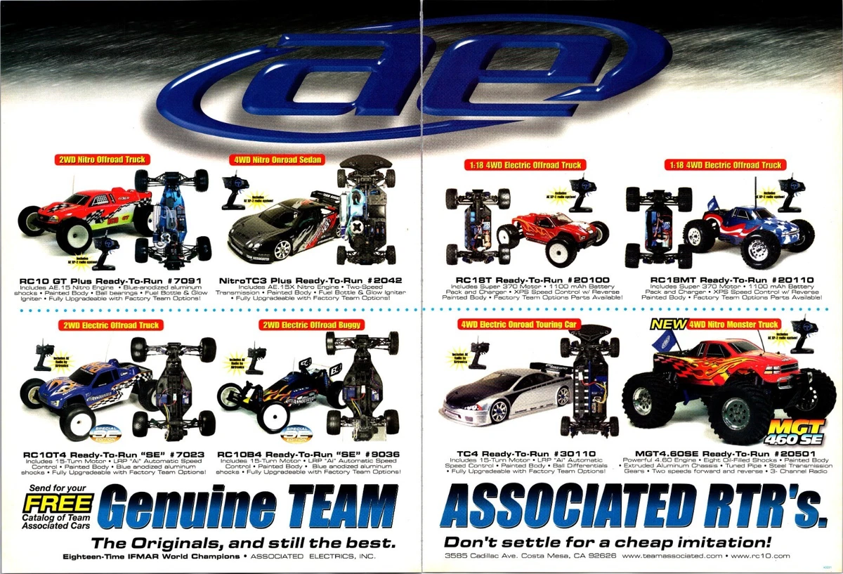lot voitures Team Associated RC18T Vintage