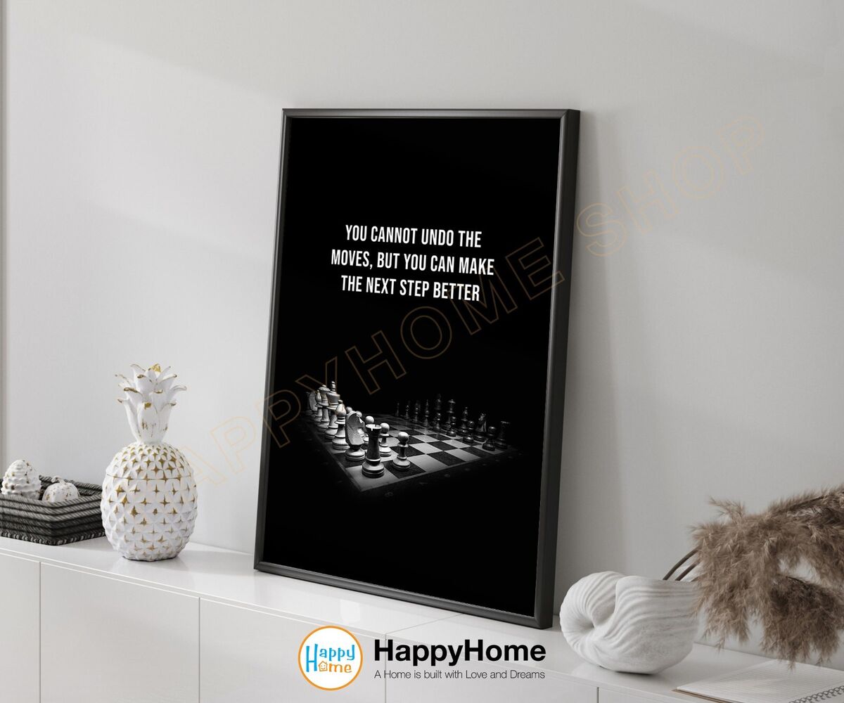 Chess Pieces, Making Money is a Game, Motivational Quote Art Board Print  for Sale by Quotes And More