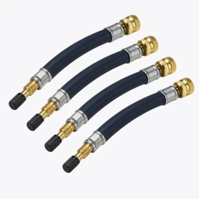 MANOVELLA Ventilverlängerung Gummi 210mm Flex Autoventil AV Ventil PKW Auto Scooter LKW 4x