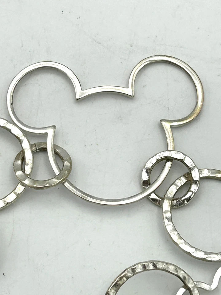 Disney Minnie Mouse Ears Circle Chain Necklace Tag Rare Authentic Adjustable 18” - Image 2 of 4