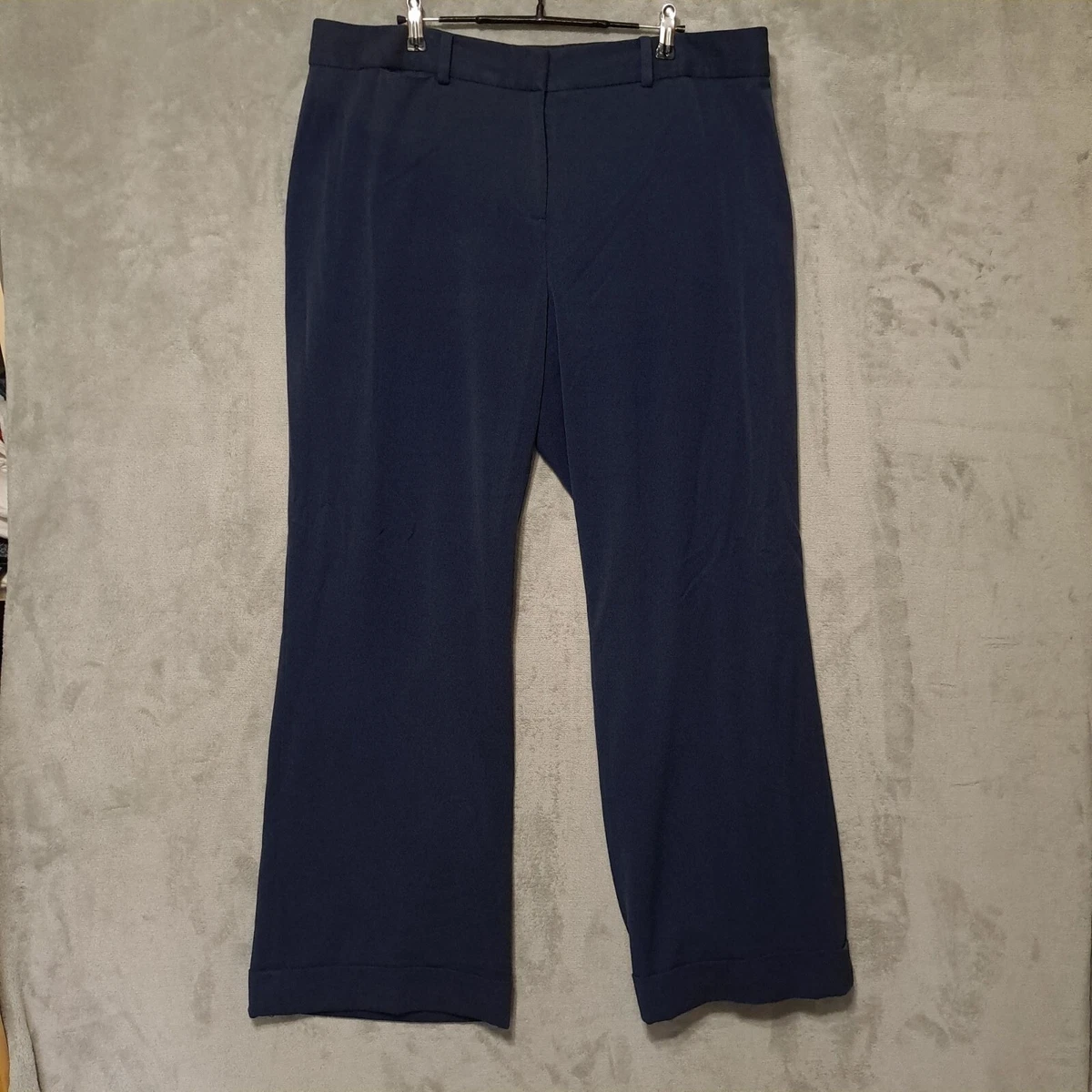 Lane Bryant Womens Dress Pants 18 Average Blue Office Careerwear Businesscore