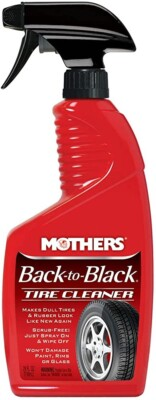 #ad #ad Mothers Back To Black Tire Cleaner 24 Fl Oz Spray amp; Wipe Easy to Use $17.99