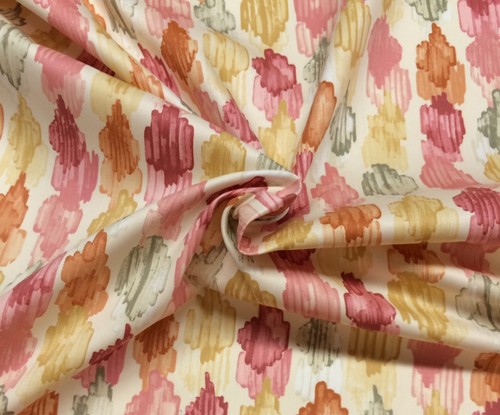 P KAUFMANN SPOT ON CANTALOUPE PINK ABSTRACT GEOMETRIC MULTIUSE FABRIC BY YARD - Picture 4 of 6