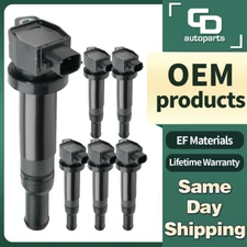 UF558 OEM 6 Ignition Coil for 2.7L Hyundai Santa Fe Kia Magnetis Optima Rondo V6