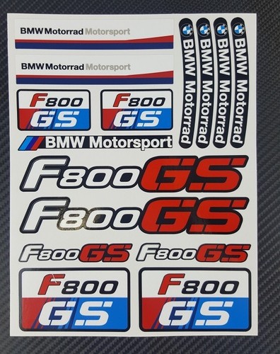 bmw f800 gs F800GS motorcycle motorrad decal sticker set quality stickers red - Picture 2 of 8