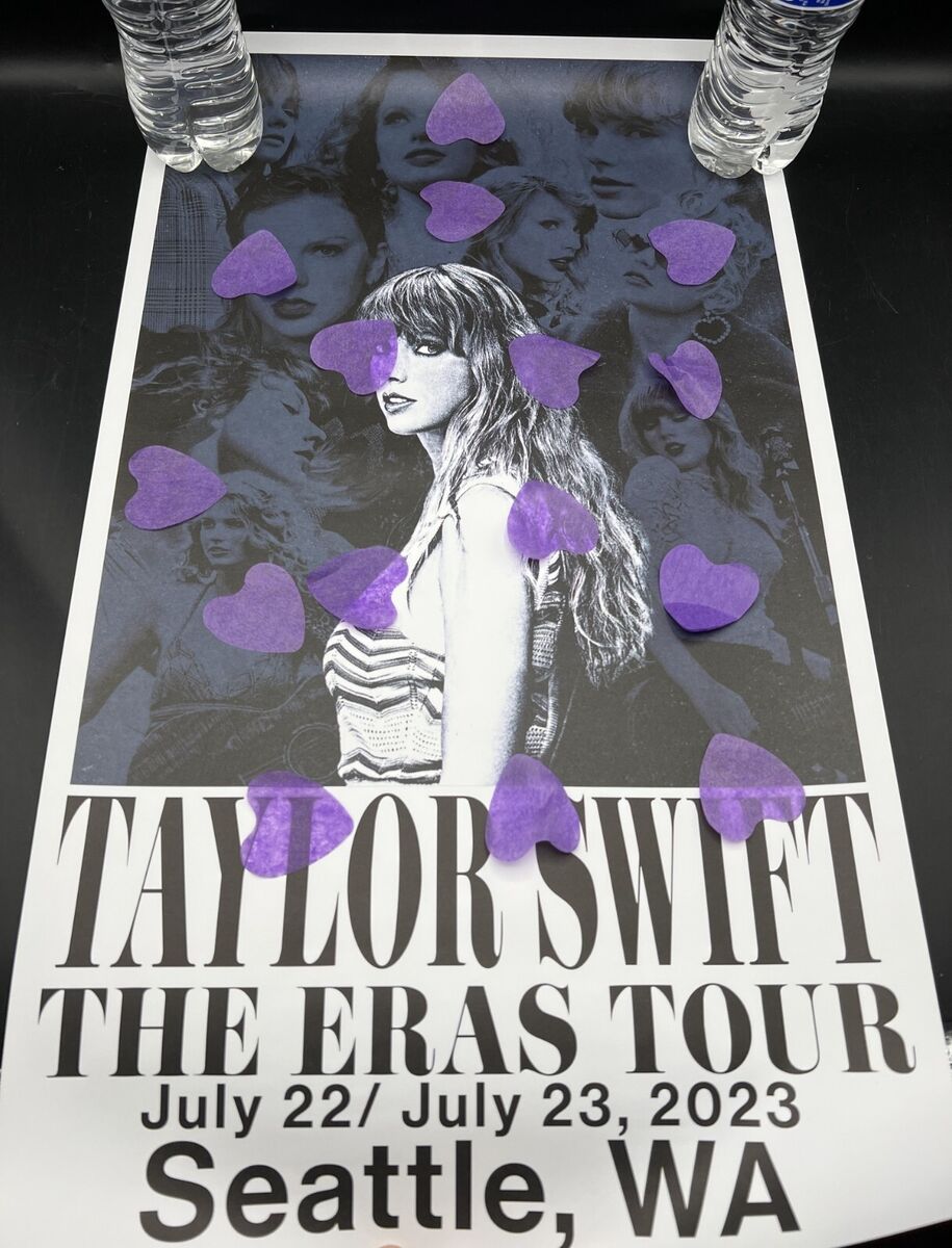 Official Taylor Swift Concert Poster Seattle, WA Eras Tour Official Taylor Swift Concert Poster Seattle, WA Eras Tour
