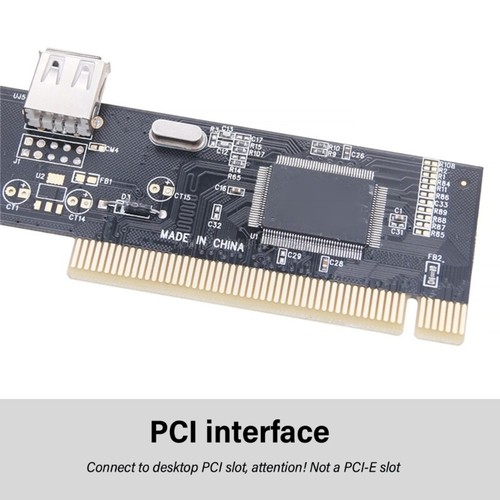 USB 2.0 PCI Card 5 Port 4 External 1 Internal PCI Expansion to USB 2.0 Adapter - Picture 6 of 8