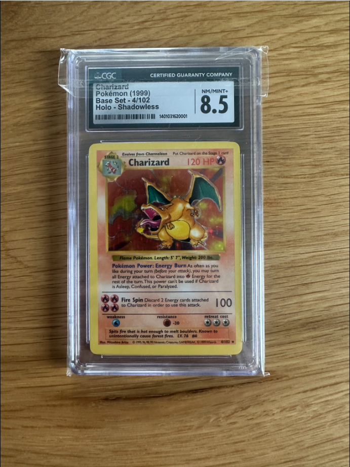 shadowless charizard cgc 8,5 | eBay