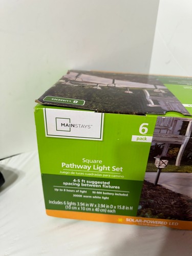 Pathway Lighting Set | 6 Pack Solar Powered LED Lights 8 Lumens - Picture 8 of 9