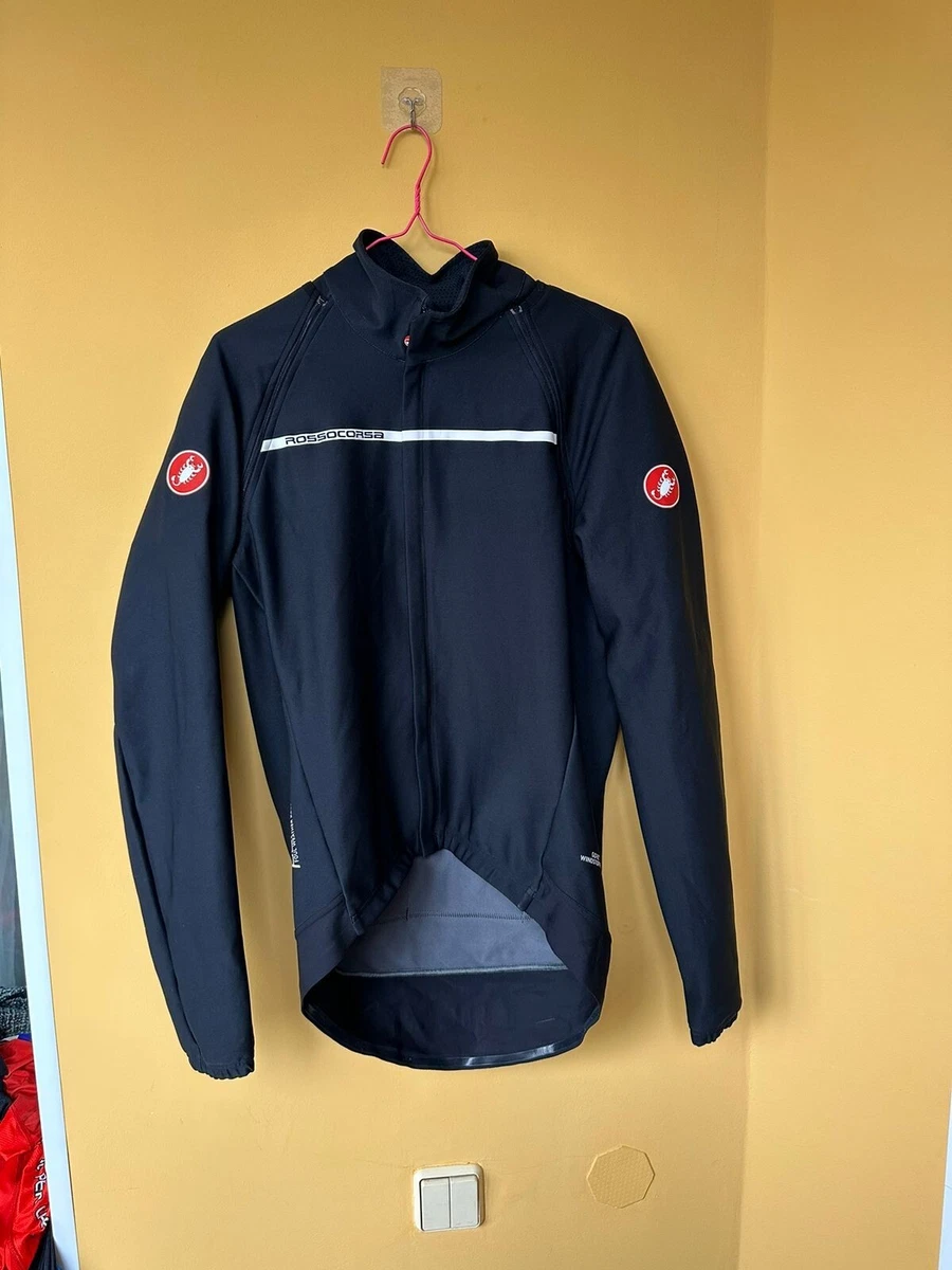 Castelli Mens Rosso Corsa Perfetto Gore Windstopper Cycling Jacket