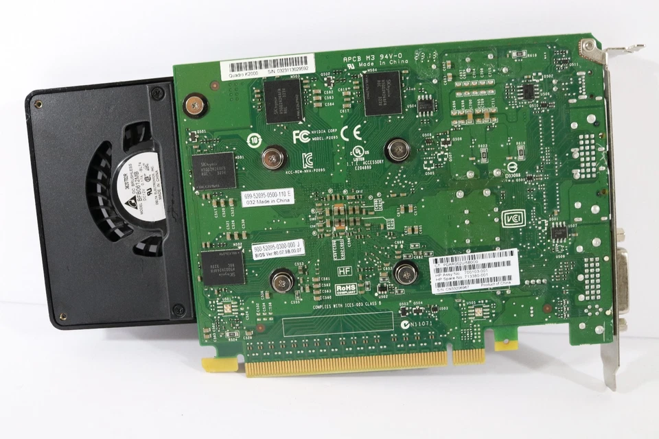 Nvidia Quadro K2000 2GB GDDR5 PCI-E DVI Dual DP Video Card HP P/N CN33206967 - Image 2 of 4