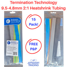 TERMINATION TECHNOLOGY 9.5-4.8mm Phase Colour & G/Y 2:1 Heatshrink HSP9-NC #539