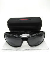 Vintage Bolle Parker 11606 Polarized Wrap Ski Sport Black Sunglasses Made Italy