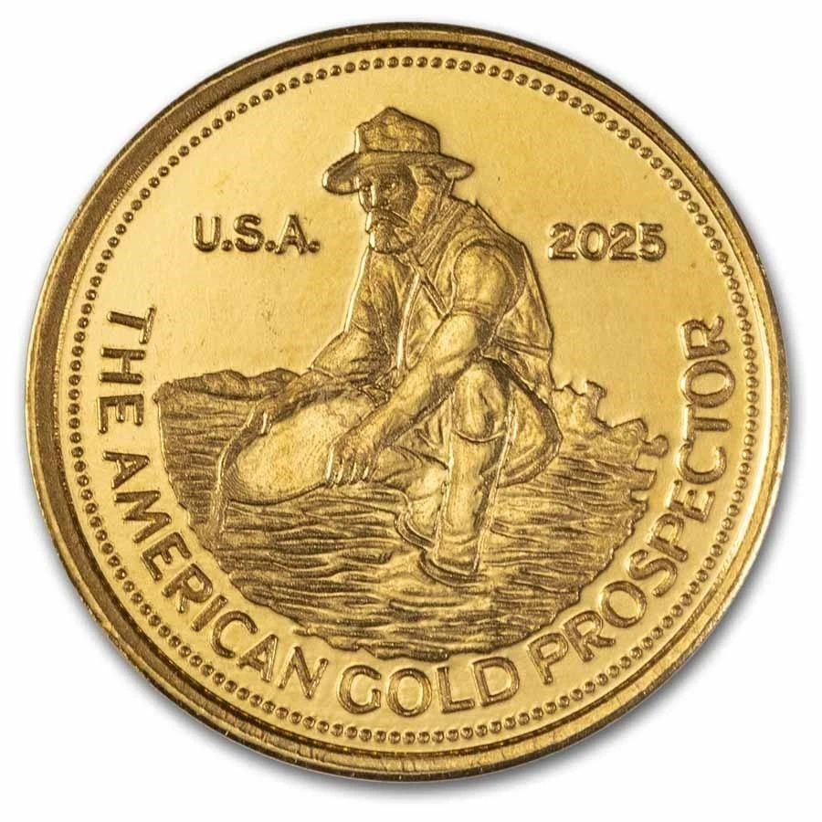 1/10 oz Gold Round 2025 Revived Engelhard Prospector ( in TEP ) - Bild 3 von 4