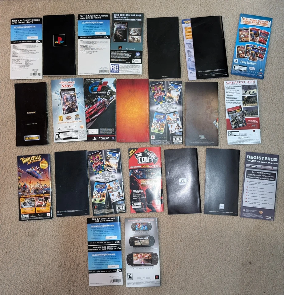 Lot of 23 Sony Playstation Portable PSP Manuals Only Scooby Doo Tekken 6 More - Image 2 of 3