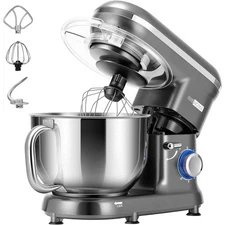 Electric Countertop Food Stand Mixer 660W 10 Speed 6QT Tilt-Head Kitchen Beater
