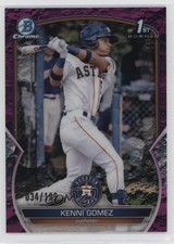 2023 Bowman Chrome Prospects Fuchsia Lunar Crater Refractor Kenni Gomez 06l5