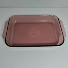 Vintage Pyrex #233-R Cranberry Glass Baking Pan Casserole Dish 13”x 9”x 2” 3QT