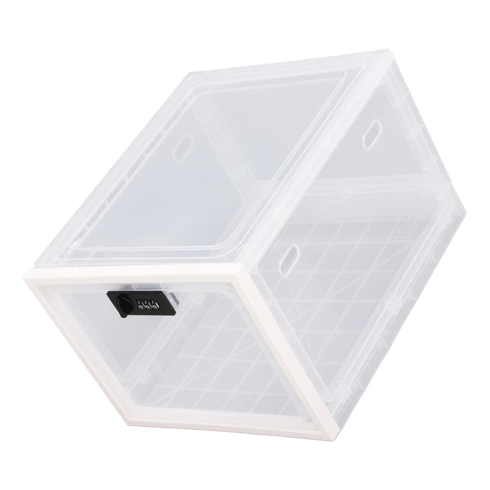 Lock Box Clear Food Storage Container Medicine Case With 3 Digit Combination TOU - Image 3 of 4