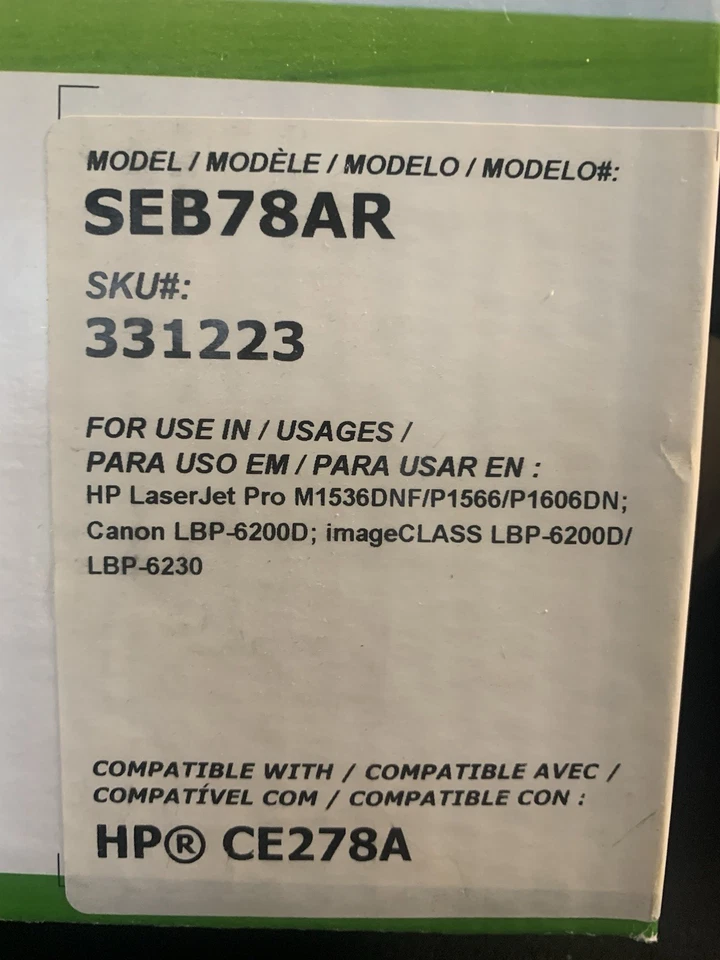 Cartucho de tóner HP Sustainable Earth de Staples SEB78AR Foto 2 de 3