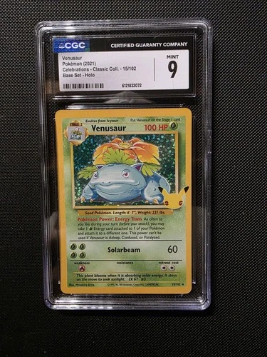 Venusaur Celebrations Classic Collection 15/102 Base Set - Holo CGC 9