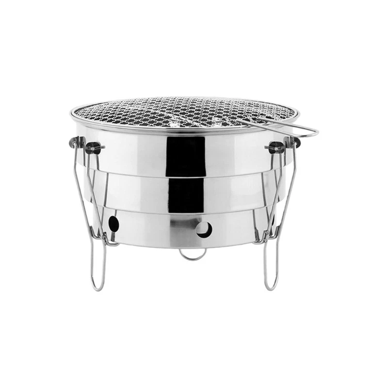 Camping Grill Stainless steels Charcoal Burners Portable Picnics Cooking