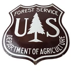 Vintage Forest Service Sign - Agricultural National Park Porcelain Gas Pump Sign