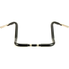 KST Kustoms Satin Black 1 1/4" SS Six Bend Kicker 14" Rise Handlebar - 068999S