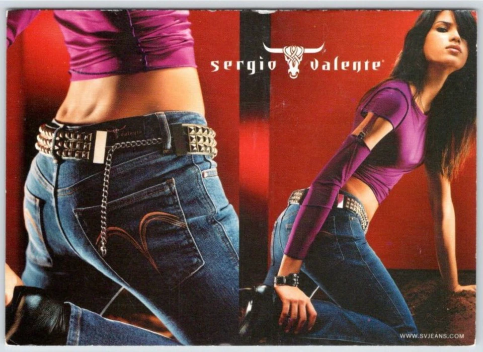 ✨ РЕДКИЕ ВИНТАЖНЫЕ ДЖИНСЫ Y2K SERGIO VALENTE ✨ 28x32,5 ВЫСОКИЕ синие джинсовые вестерн 2003 - Изображение 2 из 4