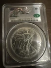 2013 $1 American Silver Eagle CAC MS70 Signed By CAC President