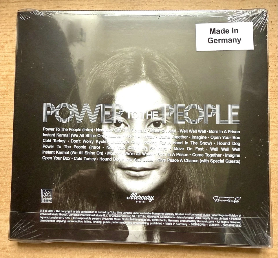 Brand New JOHN LENNON & YOKO ONO Double Lenticular CD Power To The People - Image 3 of 3