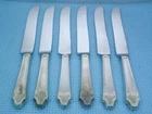 International Sterling Silver Handle Dinner Knives 400 Grams 6 Pc Scrap or Not