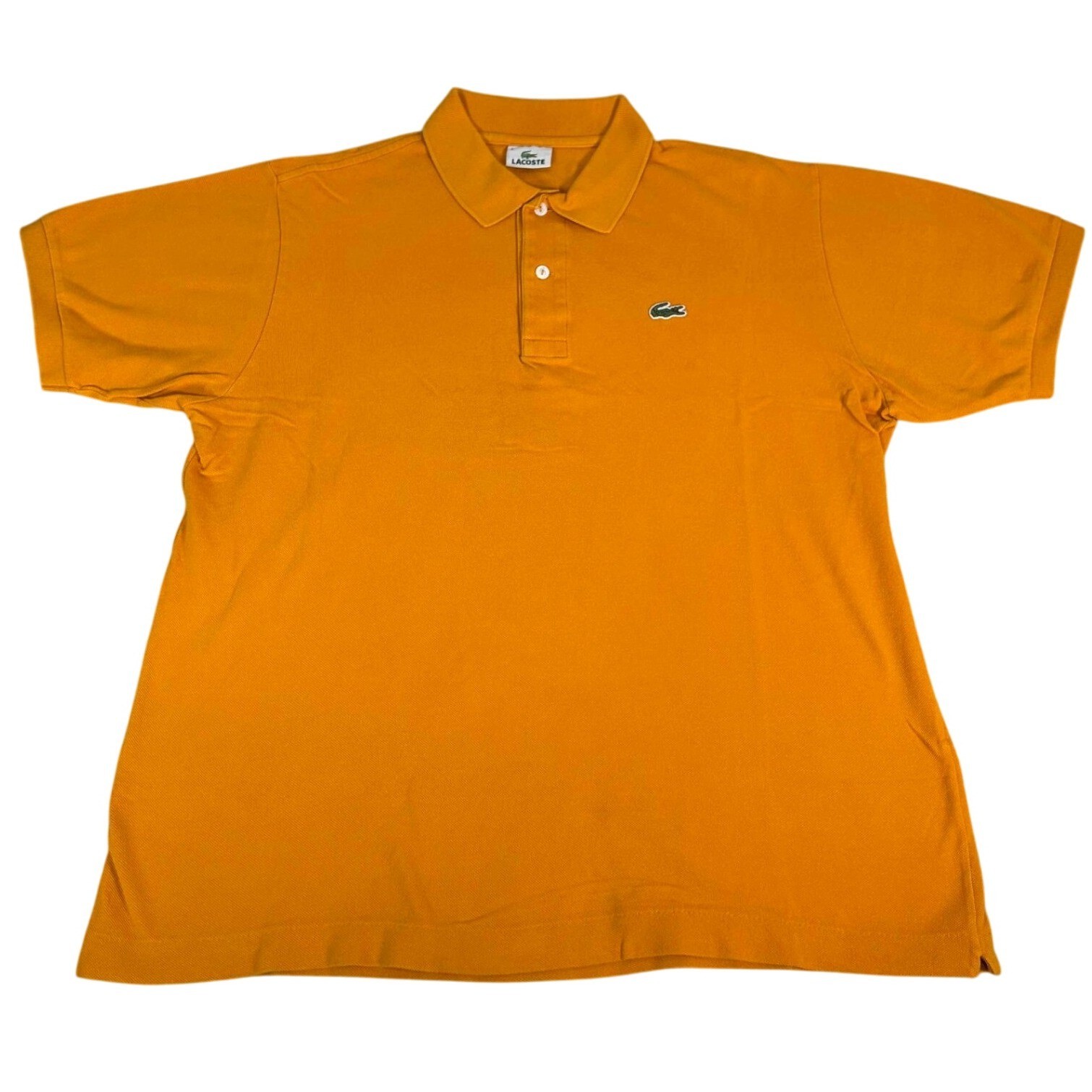 Lacoste Polo Shirt Mens Size 6 XL Orange Cotton Short Sleeve Casual Classic
