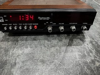 Binatone Royal Digital Alarm Clock LED Radio Vintage Working Order