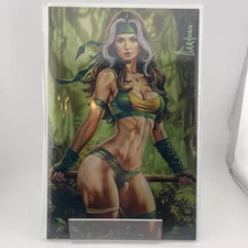 Rogue Virgin Cover A LTD 300 Signed Victor Garduno NM Savage Land Metal