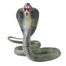 1-2x Cobra Fake Realistic Snake Lifelike Scary Rubber Toy Prank Party Joke Prop 
