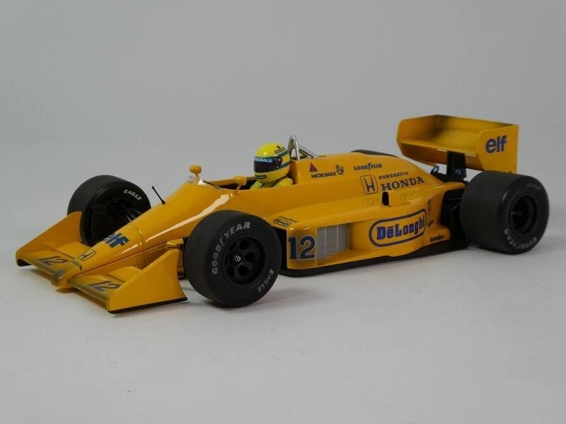 Minichamps Lotus Honda 99T #12 A. Senna winner Monaco 1987 DIRTY 1/18 540873892 - Immagine 3 di 4