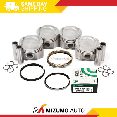 Pistons w/ Rings fit Suzuki Sidekick X90 Geo Tracker 1.6L